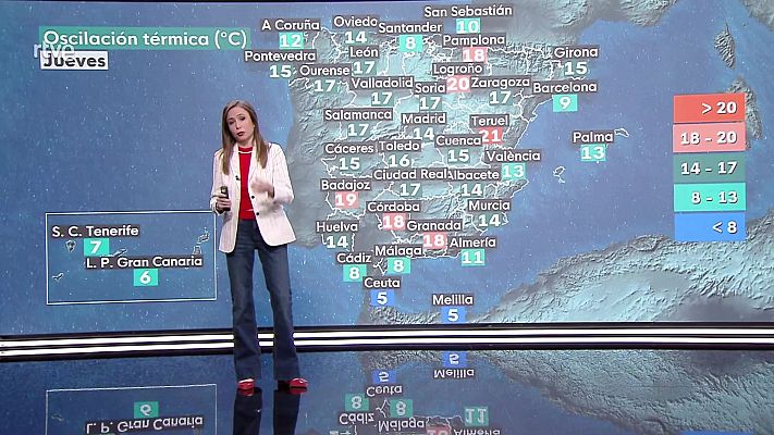 El tiempo - Chubascos con tormenta en Baleares con posibilidad de ser fuertes de madrugada