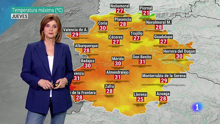 El tiempo en Extremadura - 09/05/2024