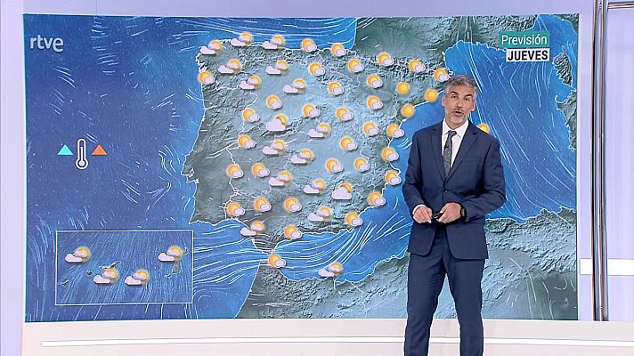 El tiempo - Intervalos de levante fuerte en el Estrecho y Alborán