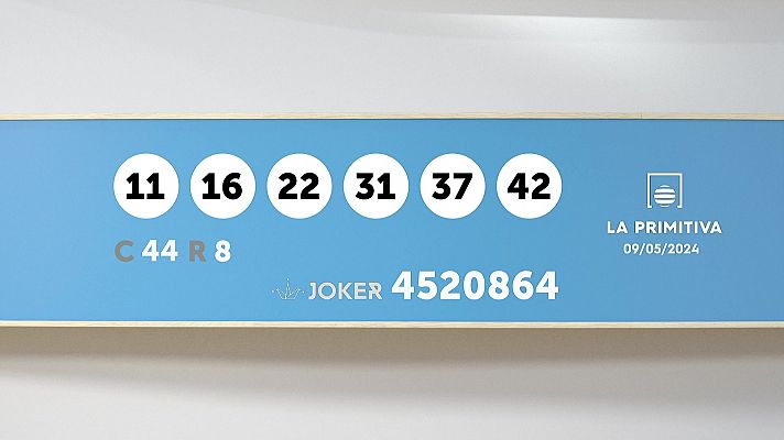 Sorteo de la Lotería Primitiva y Joker del 09/05/2024