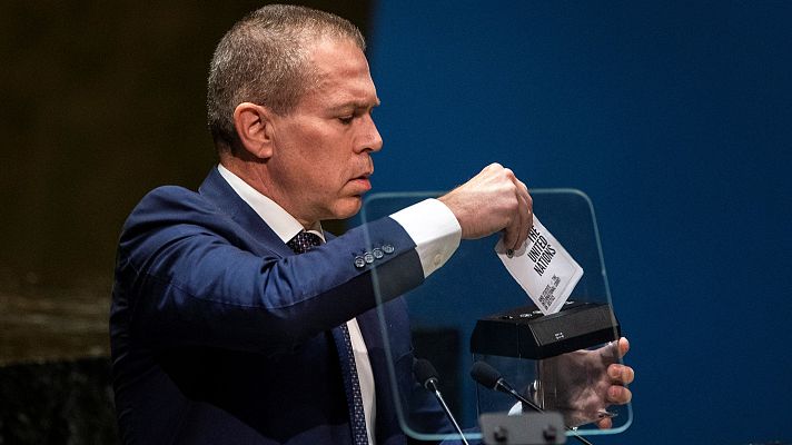 Informativo 24h - El embajador de Israel ante la ONU tritura la Carta de las Naciones Unidas