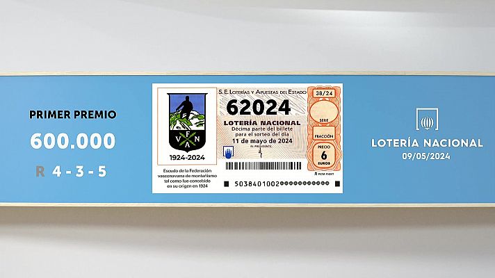 Sorteo de la Lotería Nacional del 11/05/2024