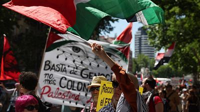 Protestas en varios puntos de España piden el fin de la guerra en Gaza