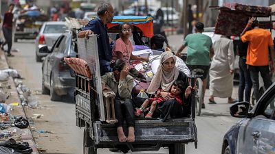 Israel ordena a la población civil que desaloje más áreas de Ráfah, en el sur de la Franja de Gaza