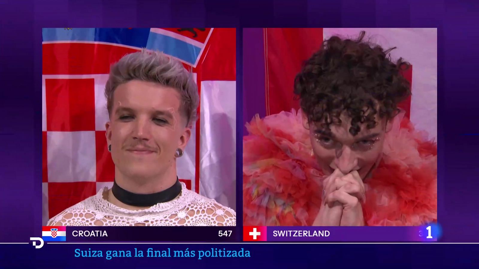 Festival de Eurovisión: ganó Suiza y Nebulossa en el puesto 22