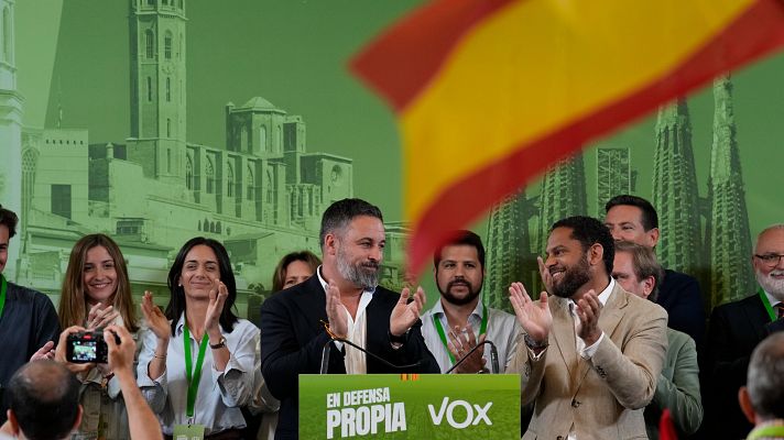 Especiales informativos - Garriga celebra los 11 escaños y agradece que Vox se consolide como fuerza en Cataluña