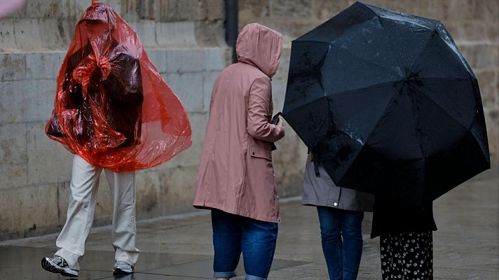 El tiempo - Lluvia localmente fuerte en Asturias, Cantabria, País Vasco, La Rioja y Navarra