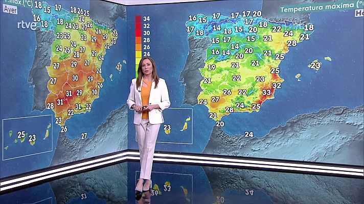 Descenso acusado de las temperaturas en la mayor parte de la Península