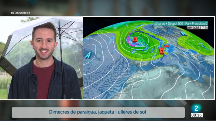 El temps - Més fresca amb ruixats i tempestes cada dia
