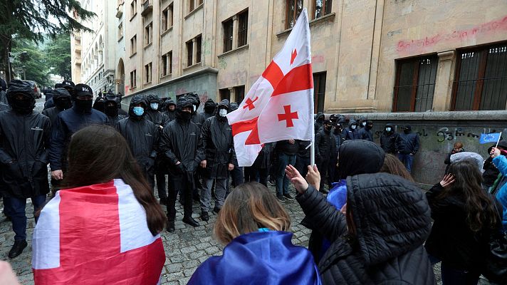 Masivas manifestaciones en contra de la ley de agentes extranjeros en Georgia