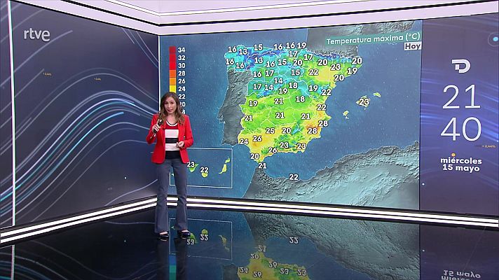 El tiempo - Descenso acusado de las temperaturas máximas en el litoral oriental peninsular