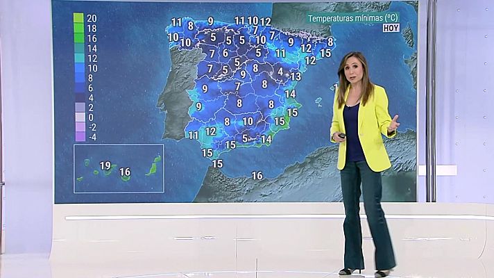 El tiempo - Lluvias localmente persistentes en Galicia