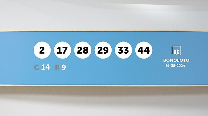 SELAE - Sorteo de la Lotería Bonoloto del 16/05/2024
