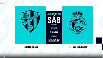 Huesca - Racing: resumen del partido, 40 jornada. Ver en RTVE Play