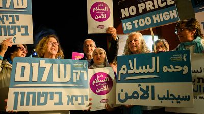 Mujeres israelíes reivindican un diálogo para la paz en Gaza
