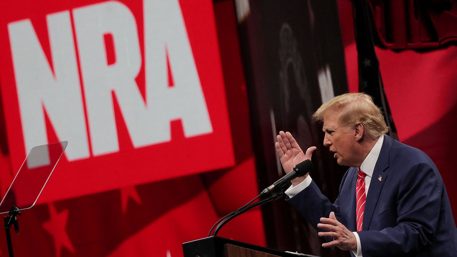 Trump advierte que el derecho a portar armas está en peligro