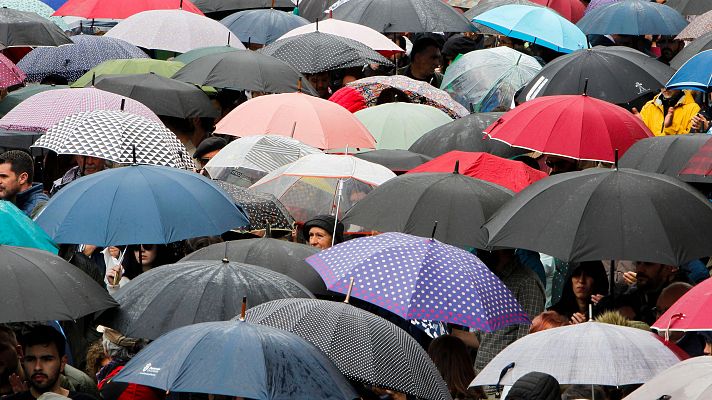 Cielos nubosos con lluvias débiles este miércoles