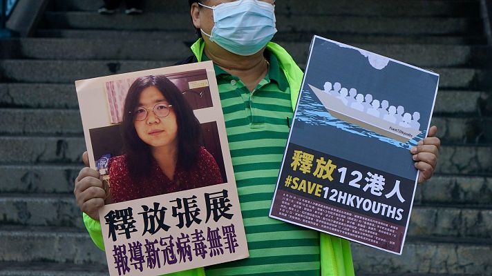 La periodista china encarcelada por informar sobre el COVID-19, liberada bajo vigilancia