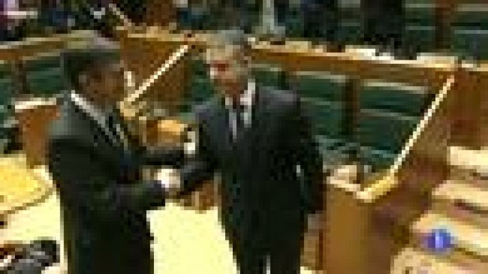 Telediario 1 - Urkullu lehendakari