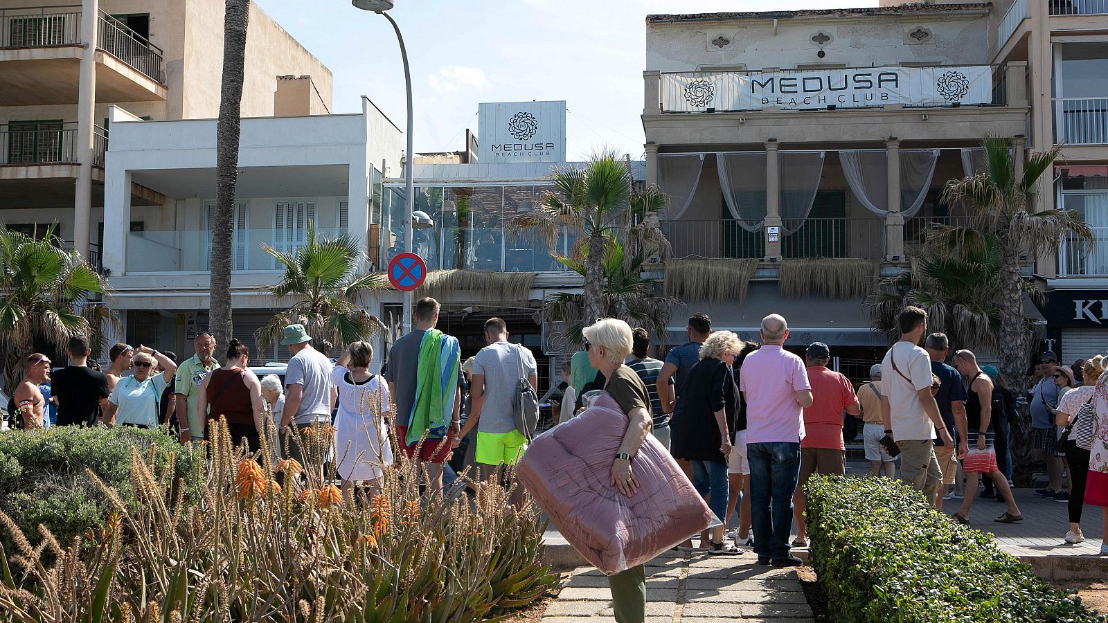 Derrumbe del local de ocio en Palma