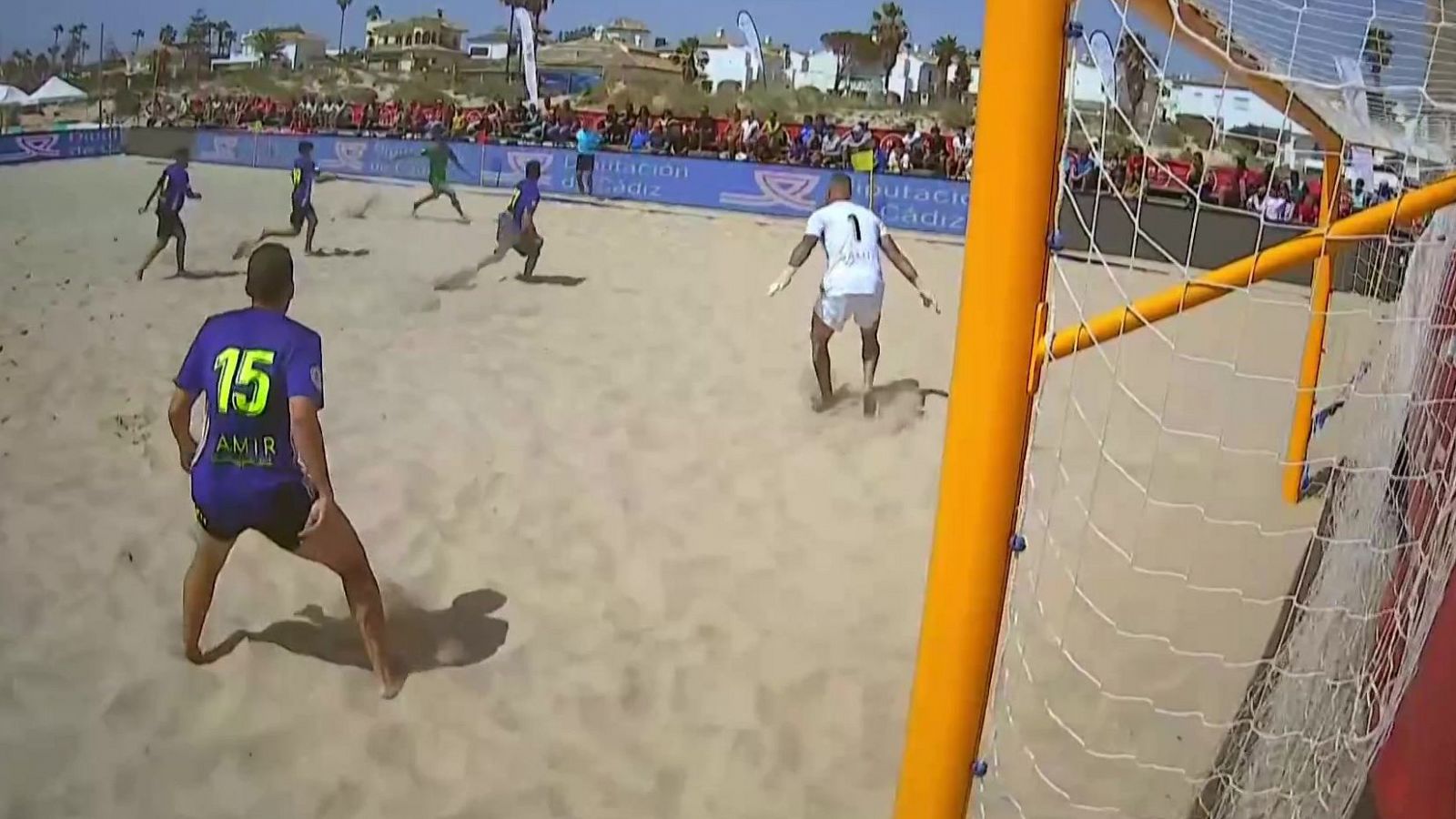 Fútbol Playa - Primera Nacional Masculina. 1ª jornada: Victoria Beach Soocer CD – CD Santamaría CF desde Chiclana de la Frontera (Cádiz)