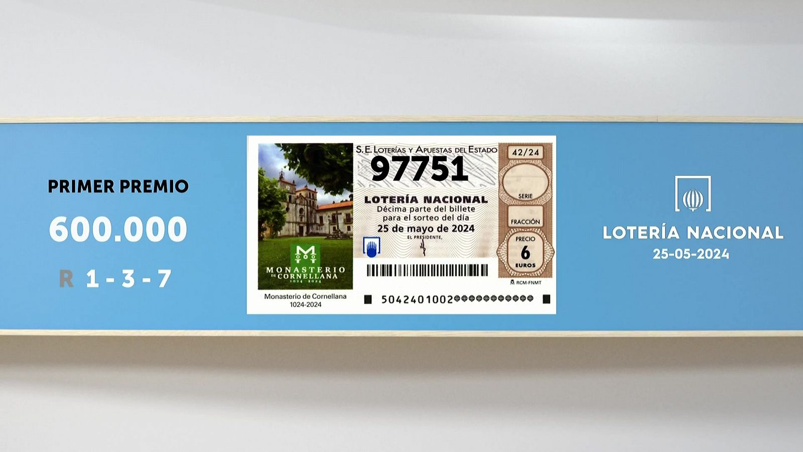 Sorteo de la Lotería Nacional del 25/05/2024 - Ver ahora