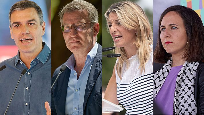 Telediario Fin de Semana - Los líderes nacionales se vuelcan en la campaña europea