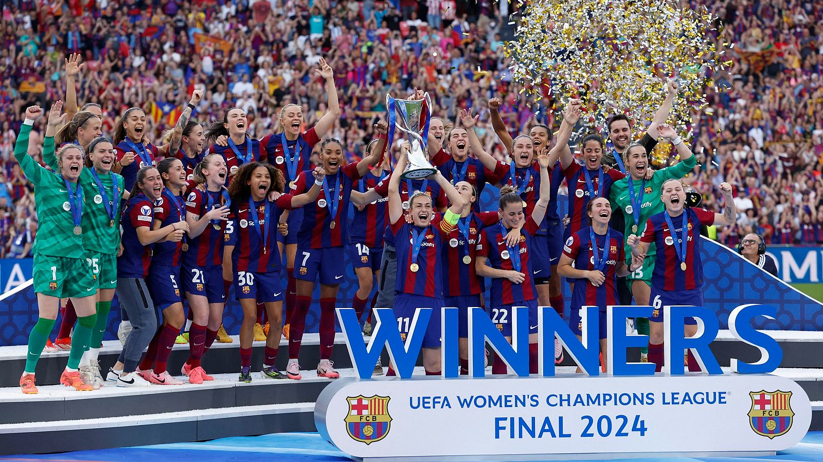 Alexia Putellas levanta la tercera Champions del FC Barcelona