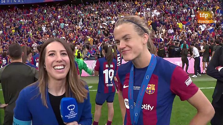 Champions League - Irene Paredes, tras ganar la Champions 'en casa': "No hay nada más especial"