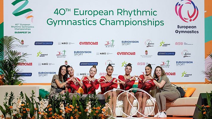 Gimnasia rítmica - España logra la medalla de plata en la final de cinco aros del Europeo de gimnasia rítmica