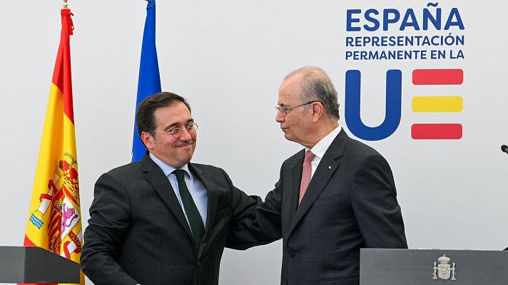 Telediario Fin de Semana - Albares: "Nadie nos va a amedrentar en nuestra firme decisión de reconocer el Estado de Palestina"