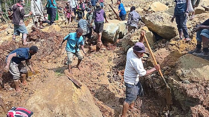 Centenares de muertos por un corrimiento de tierras en Papúa Nueva Guinea