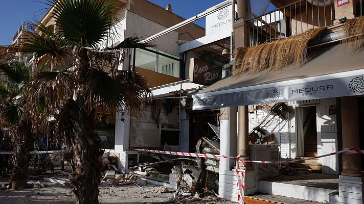 Telediario Fin de Semana - Indignación en el barrio del Arenal, en Palma, tras la muerte de cuatro personas en el derrumbe de un restaurante