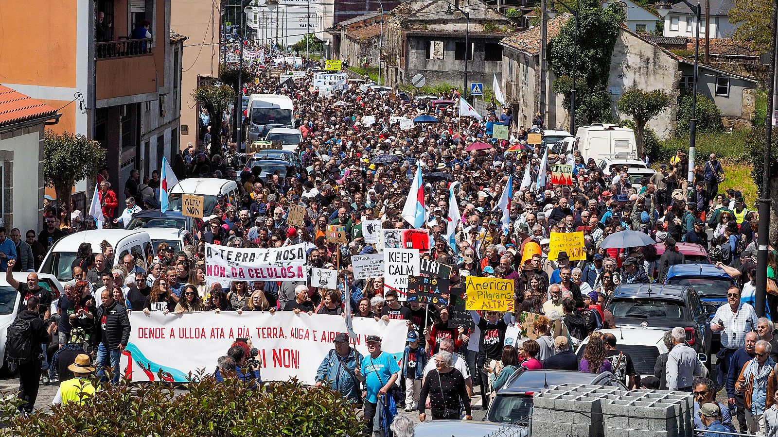 Palas de Rei, el pueblo de Lugo en pie de guerra contra Altri