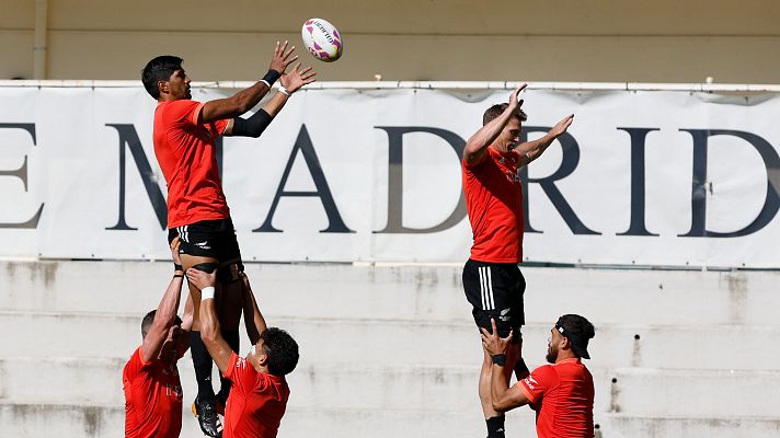 Los 'All Blacks' ya entrenan en España