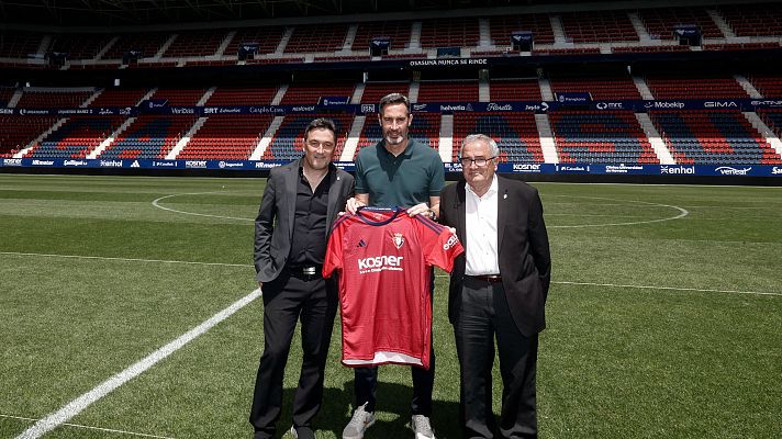 Telediario 1 - Osasuna presenta a Vicente Moreno como nuevo técnico