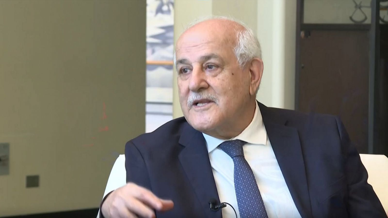 Entrevista Ryad Mansour: "Reconocer al Estado palestino va a ser un triple expreso para que Israel despierte"