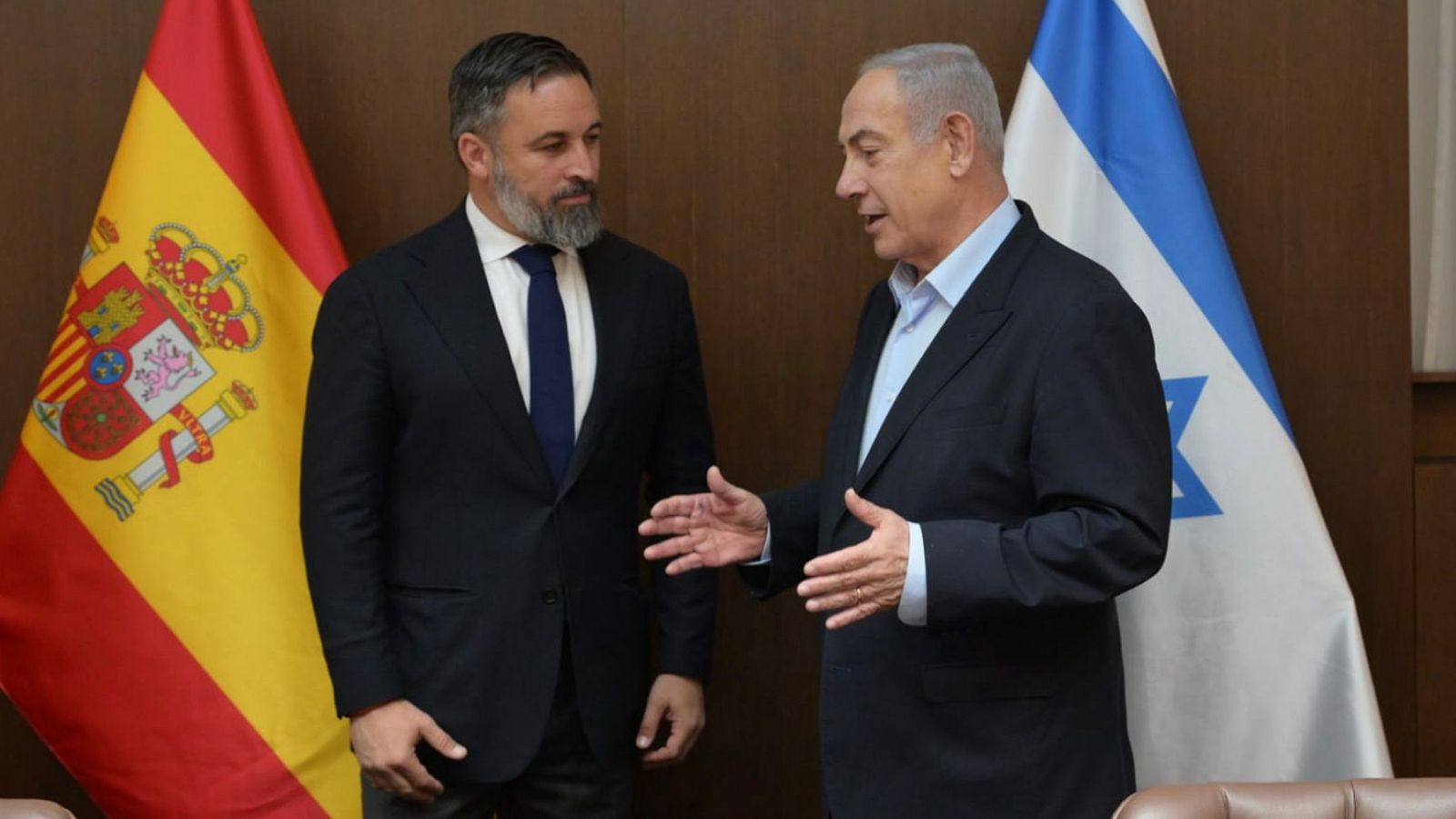 Abascal visita a Netanyahu en Jerusalén: "Pedro Sánchez no es España"
