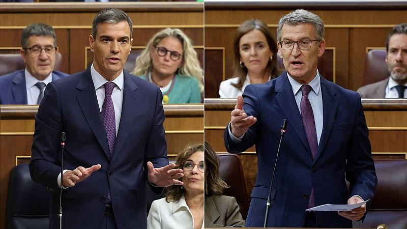 Feijóo acusa a Sánchez de “tapar” la investigación a su esposa y éste le reprocha sus gobiernos con Vox tras la foto de Abascal con Netanyahu