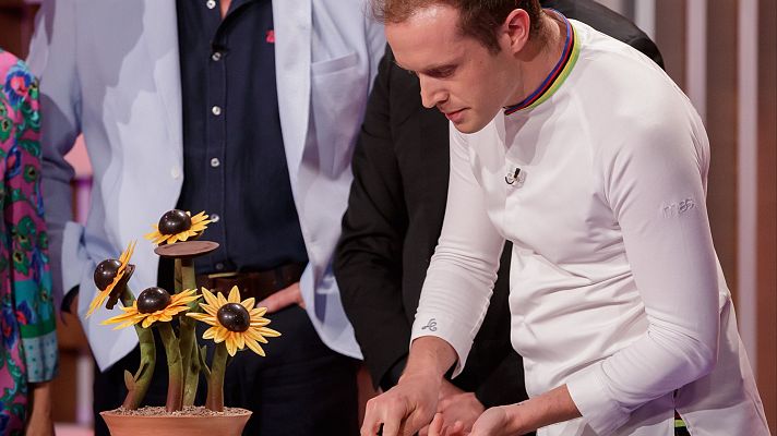 El girasol de chocolate de Lluc Crusellas en MasterChef