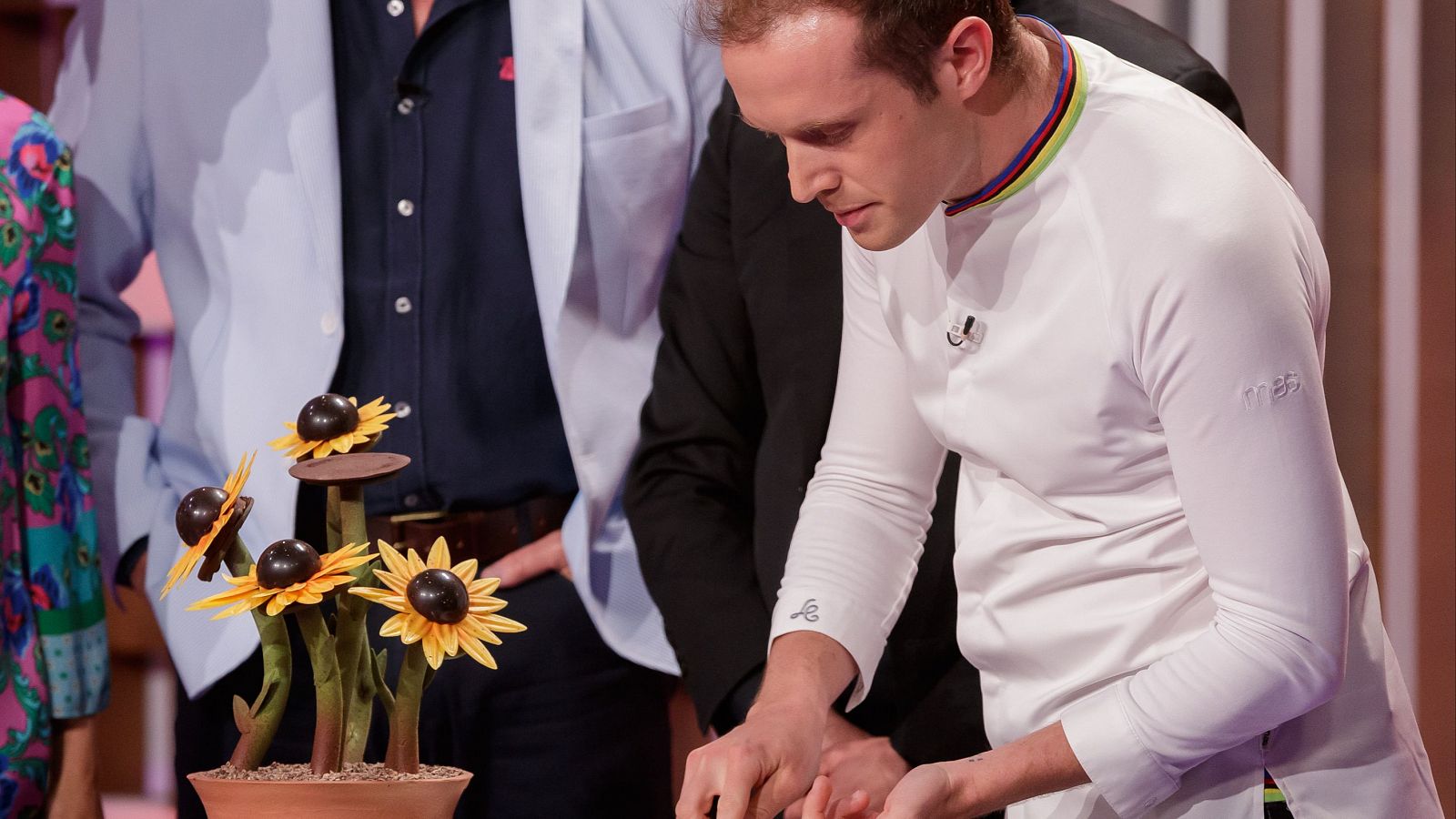 El súper girasol de chocolate de Lluc Crusellas en MasterChef