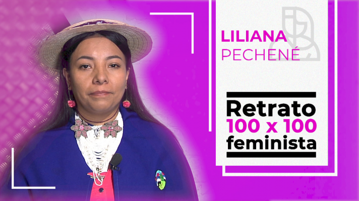 Retrato 100 x 100 feminista: Liliana Pechené