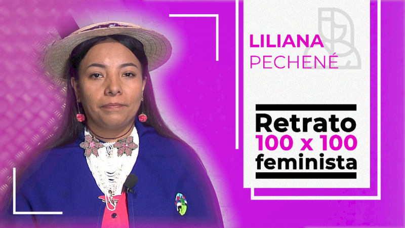 Retrato 100 x 100 feminista: Liliana Pechen