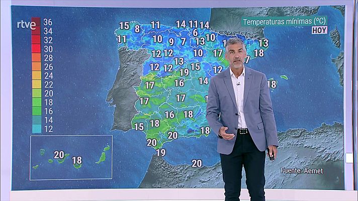 Ascenso localmente notable de las máximas en el interior de Valencia y Alicante