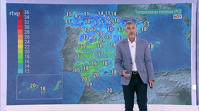 Ascenso localmente notable de las máximas en el interior de Valencia y Alicante - ver ahora