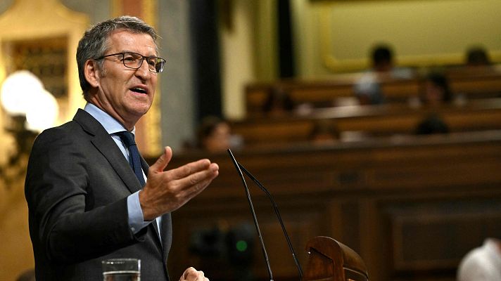 Informativo 24h - Feijóo, sobre la amnistía: "Convoquen elecciones y escuchemos a todos los españoles"