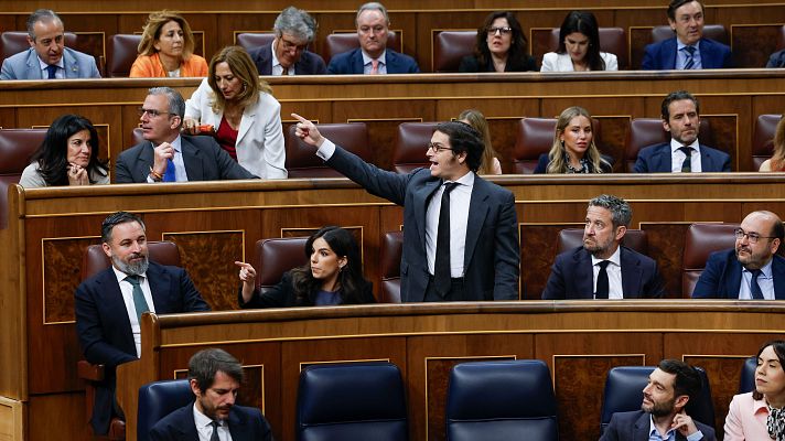 El debate de la amnistía en el Congreso se tensa con la bronca entre Vox y Sumar