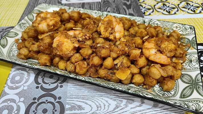 Receta de salteado de garbanzos