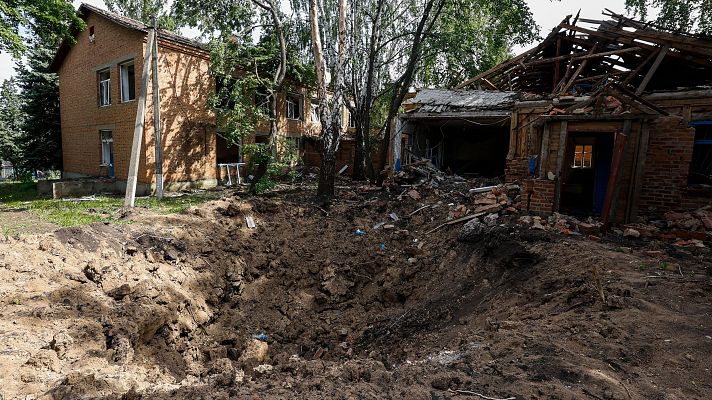 Telediario 1 - Los ucranianos que viven en los pueblos al norte de Járkov se encuentran en una situación límite