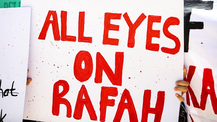 Telediario 1 - "All eyes on Ráfah": se viraliza una imagen contra el bombardeo del 26 de mayo